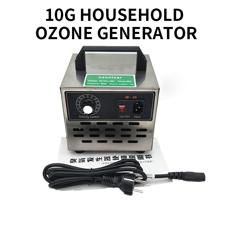 10G Ozon Generator Thuis Ozon Desinfecteren Machine Formaldehyde Luchtreiniger Ozon Sterilisatie Ontgeuringseffect Preventie Virus