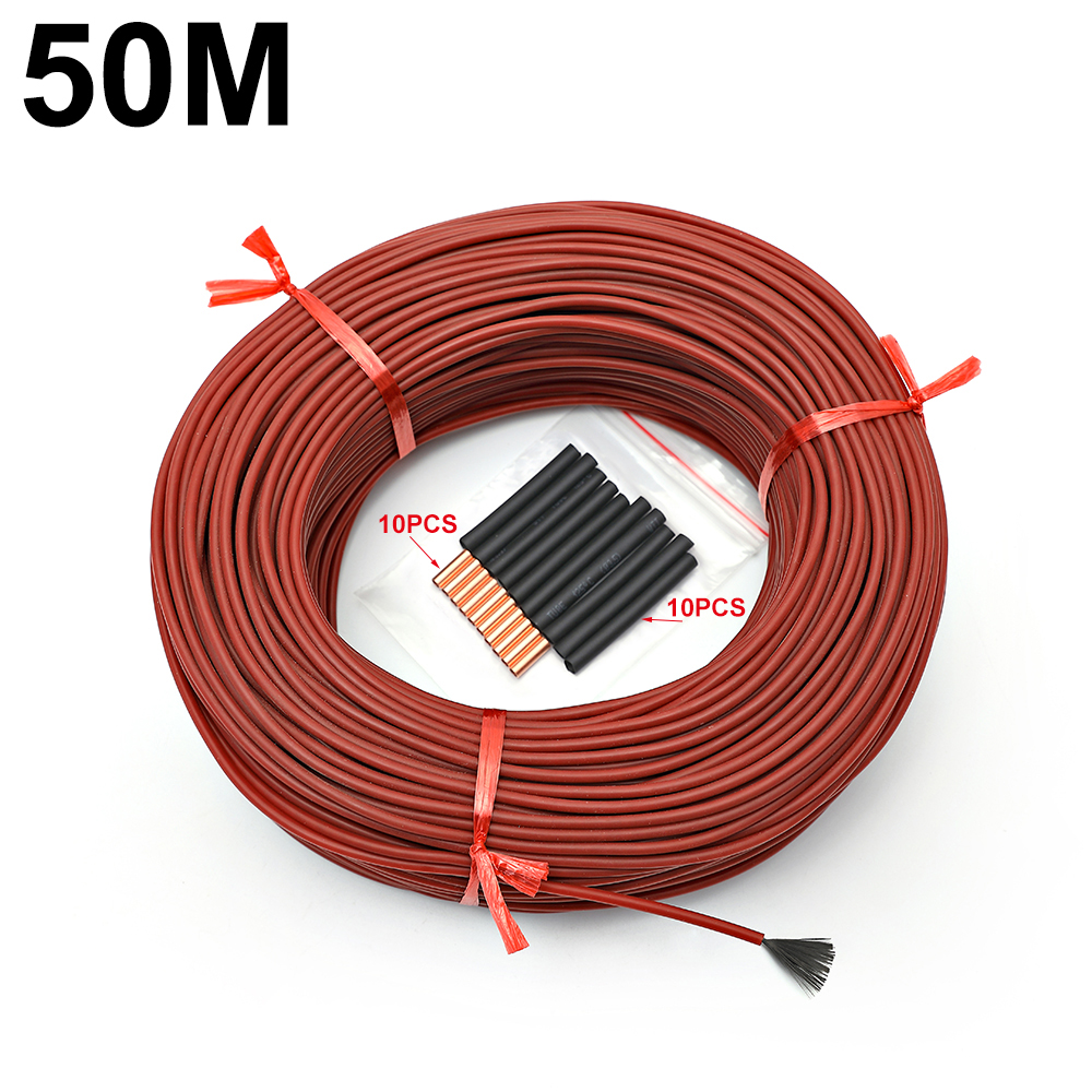 12K 33 ohm 10 to 100m floor heating cable carbon fiber heating wire heating cable decoration essential