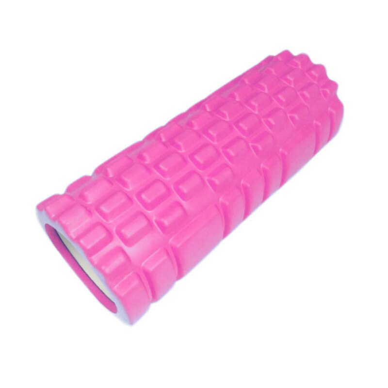 Hollow Yoga Column Foam Roller Yoga Block Pilates Fitness Foam Roller Gym Massage Exercise Muscle Relaxation Training Equipment: 33cm rose red