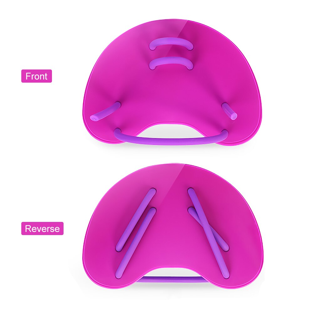 Palmes de natation professionnelles palmes de natation exercices de Correction outils de natation gants palmés à la main réglables: VIOLET