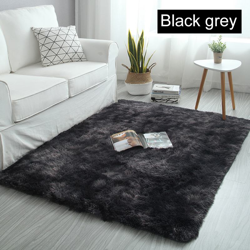 Bedroom Carpets Modern Art Living Room Carpets Home Nordic Bedroom Bedside Blanket Area Rug Large Soft Study Room Floor: Black Grey / 160X230cm