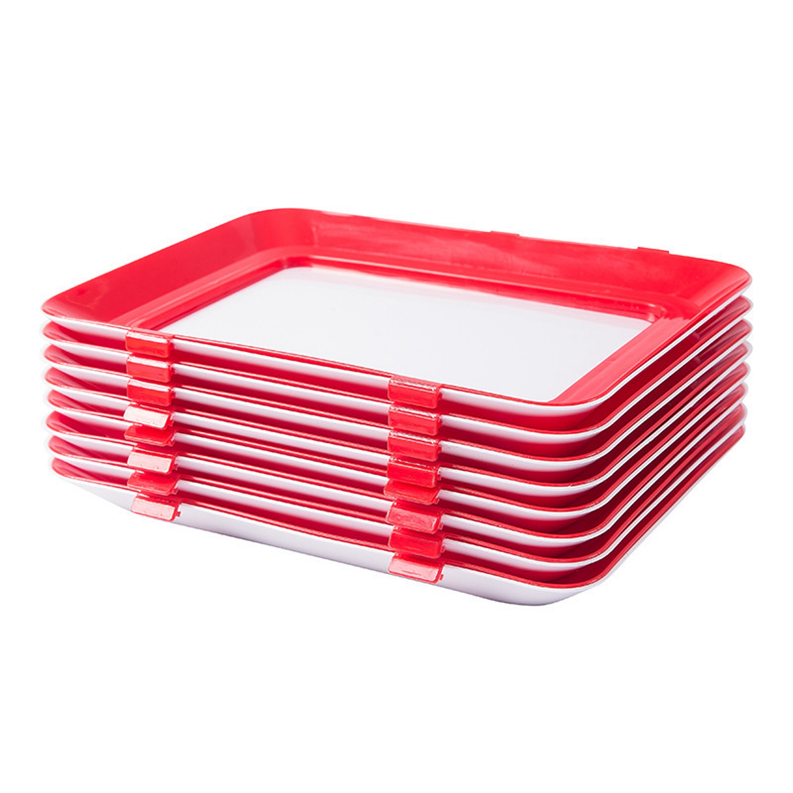 Reusable Food Preserving Tray Food Trays Stackable Tray Fresh Tray Storage For Food Foldable Storage Refrigerator Use