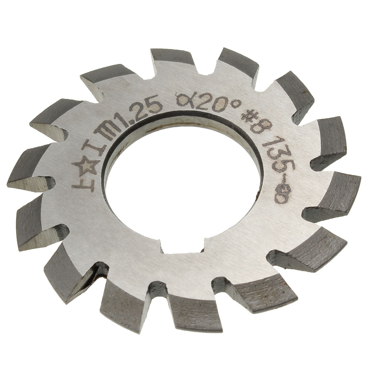 Module 1.25 M1.25 PA20 Degrees Bore 22mm #1-8 HSS Involute Gear Milling Cutter High Speed Steel Milling Cutter Gear Cutting Tool