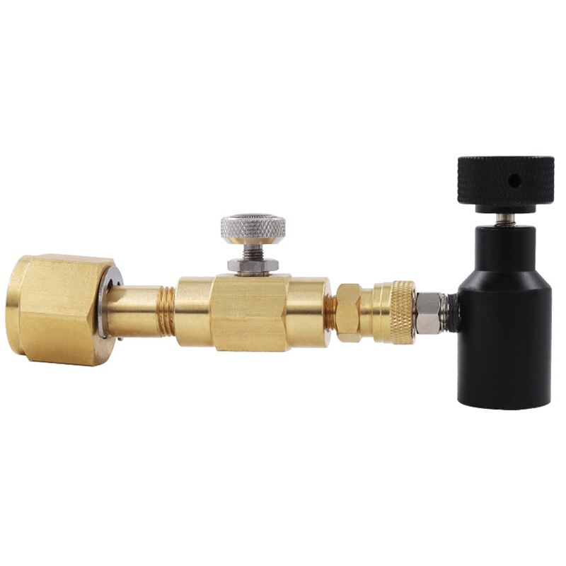 Co2 fyldestation til karbonatorcylinder tankpåfyldningsadapter  co2 cylinderadapter til påfyldning  w21.8: Default Title