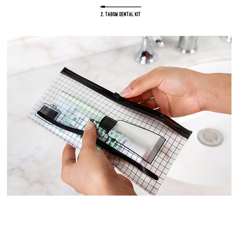 PVC Transparante Tandenborstel Cosmetische Tas Vrouwen Reizen Make-Up Tas Organizer Opbergzakje etui Toilettas Wassen Kit Case