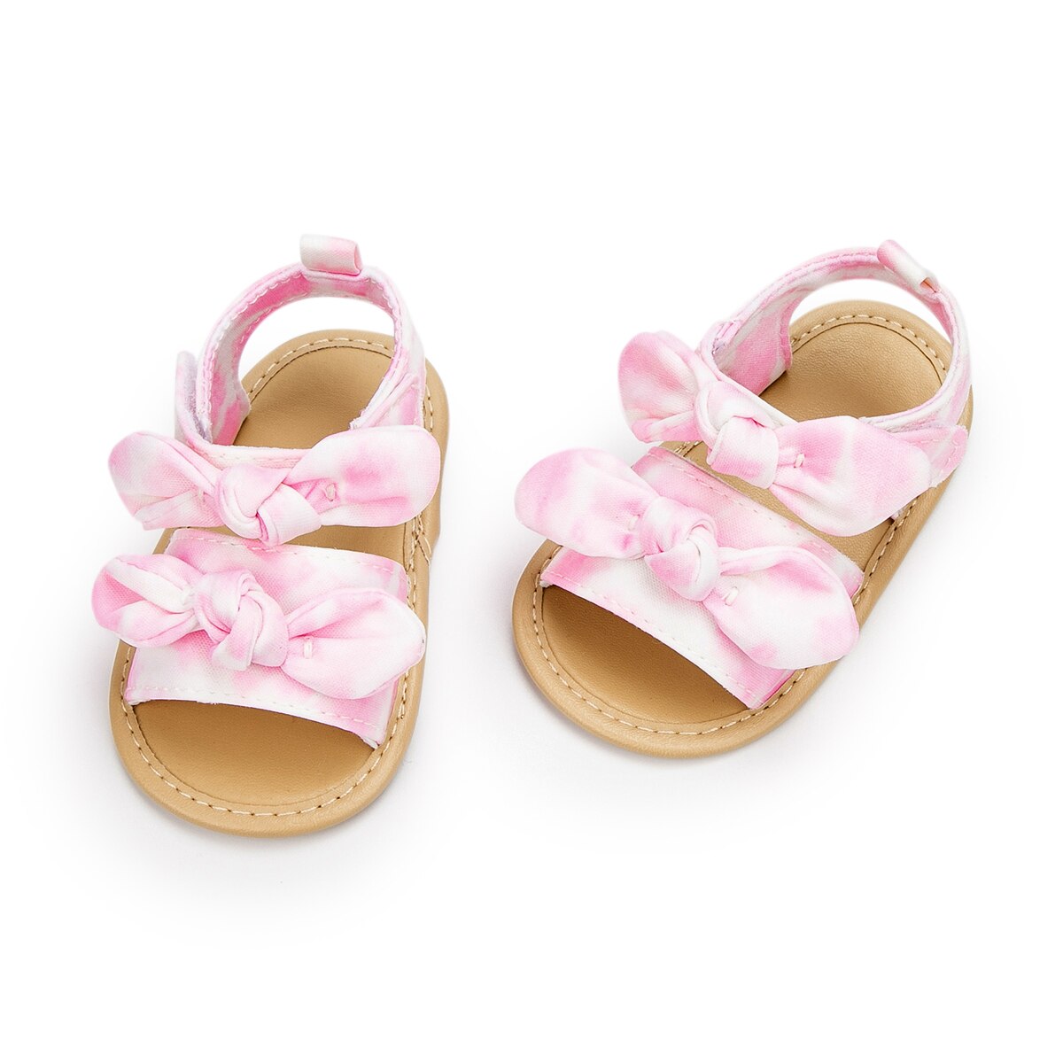 Newborn Infant Baby Girls Cute Princess Shoes Bowknot Toddler Flat Soft Summer Sandals PU Non-slip Shoes 0-18M