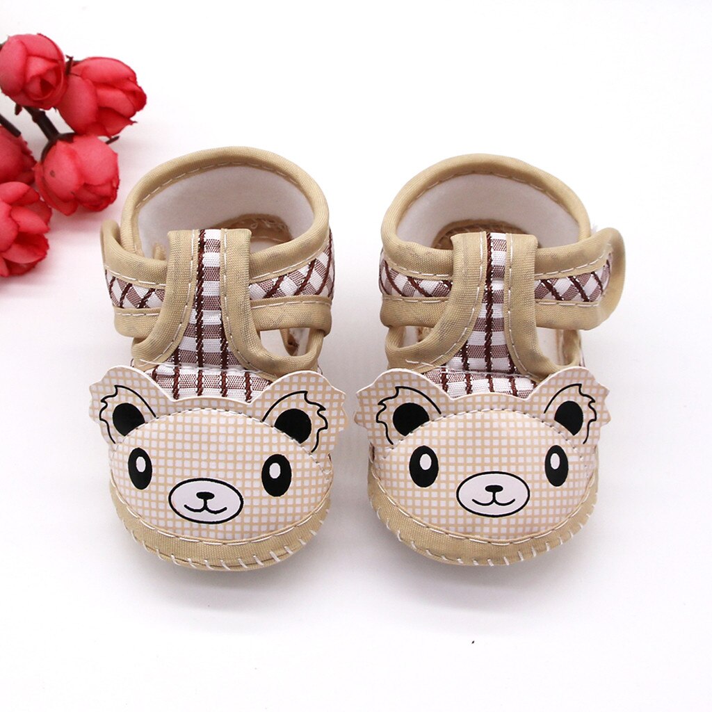 Babyschoenen Schoenen Voor Pasgeboren Baby Meisjes Cartoon Kleine Beer Prewalker Zachte Zool Enkele Schoenen Sneakers Детская Обувь Zapatos