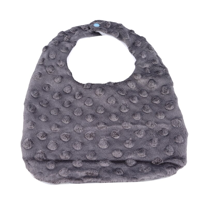Babador bandana tecido de alimentação do bebê da cor sólida do bebê dos babadores: gray