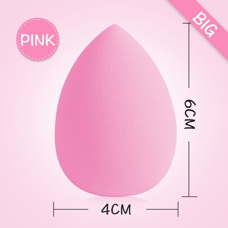 Makeup Foundation Sponge be Bigger into Water Blender Blending Cosmetic Puff Flawless Powder Smooth Water Puff: pink