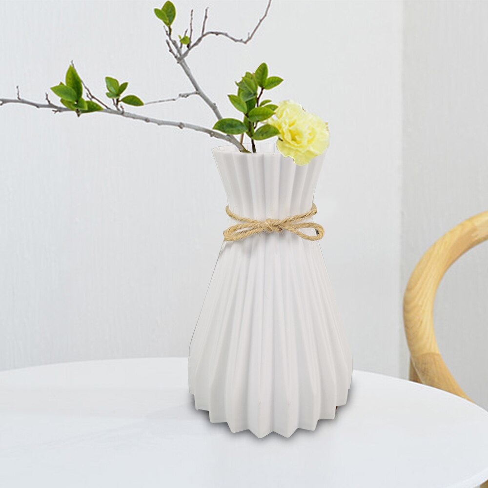 Anti-keramische vazen plastic vazen huisdecoratie europese bruiloft moderne decoraties rotanachtige onbreekbare vazen voor bloemen
