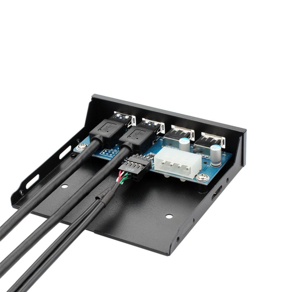 Adapter 4 Häfen USB Vorderseite Tafel Professionelle Hub Multifunktions Schnelle Diskette Bucht Computer Zubehör Stecker Spielen Schreibtisch 60cm Kabel