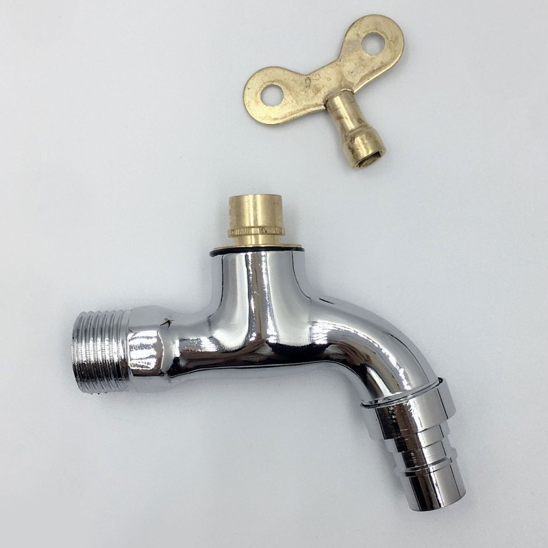 Portable Wash Water Faucet Household Outdoor Home Faucet With Lock Key Faucet Single Tap Anti-theft for Kitchen Outdoor