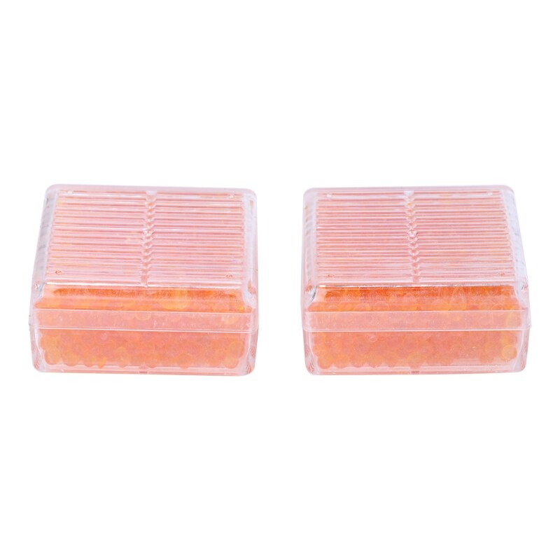 OOTDTY 2Pcs Silica Gel Desiccants Absorb Reusable Mouldproof Dry Box For Camera Orange