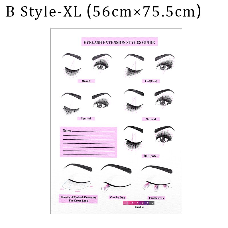 Eyelash Decoration Posters and Prints Salon Makeup Lash Extensions Wall Paintings Eyelash Abstract Art Picture Beauty Shop Decor: B Style XL No frame