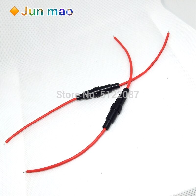 5 Pcs Tipo di Vite 20 Awg Filo di 5X20 Mm Fusibile in Linea di Casa Porta di Protezione Fusibile in Linea Titolare di Rame filo Componenti 5A 220V 5*20