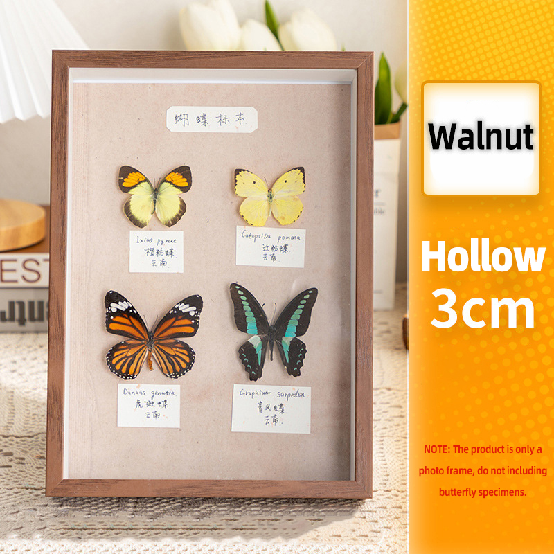 3D-Fotorahmen, hohl, 3 cm, 5 cm, getrocknete Blumen, Probenhalter, handgefertigt, DIY-Handarbeit, Anzeige, Bilderrahmen, Heimdekoration