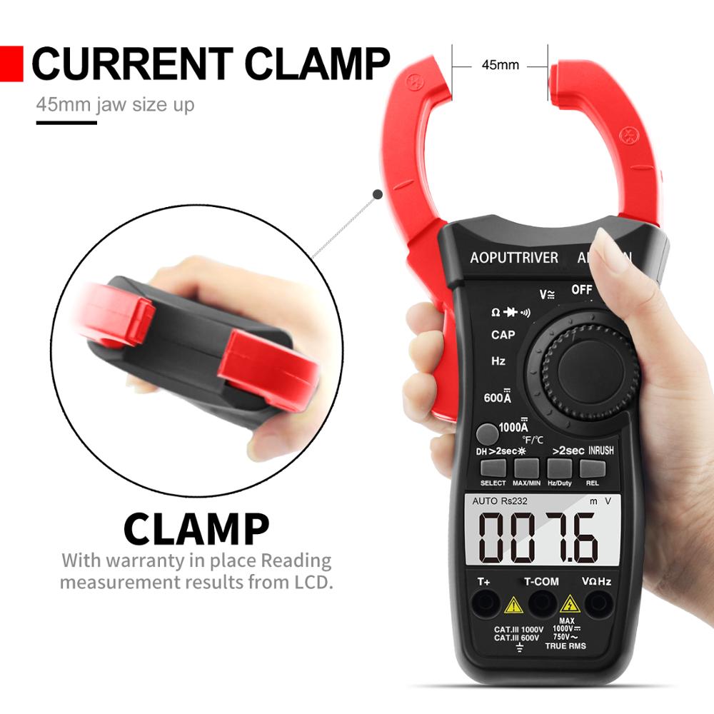 Holdpeak HP-570N Auto Range Dc/Ac Digitale Stroomtang Multimeter Temperatuur/Frequentie Backlight