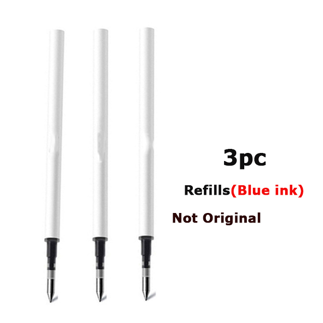 NUSIGN Gel Pen 0.5MM Refill for Xiaomi Sign Pens Colorful Neutral Pens Rotary Switch Smooth Writing Pen For Office Home School: Light Brown