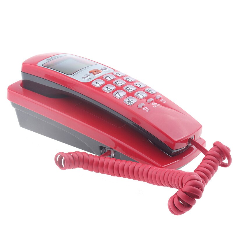 Fsk/Dtmf Draagbare Mini Telefoon Wall Mount Telefoon Caller Id Vaste Extension Voor Thuis Familie Hotel Telefono