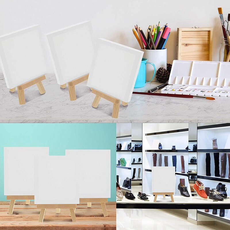 -Desktop Display Stand, Painting Party Easel, School Desktop Portable Canvas Photo Picture Sign Stand