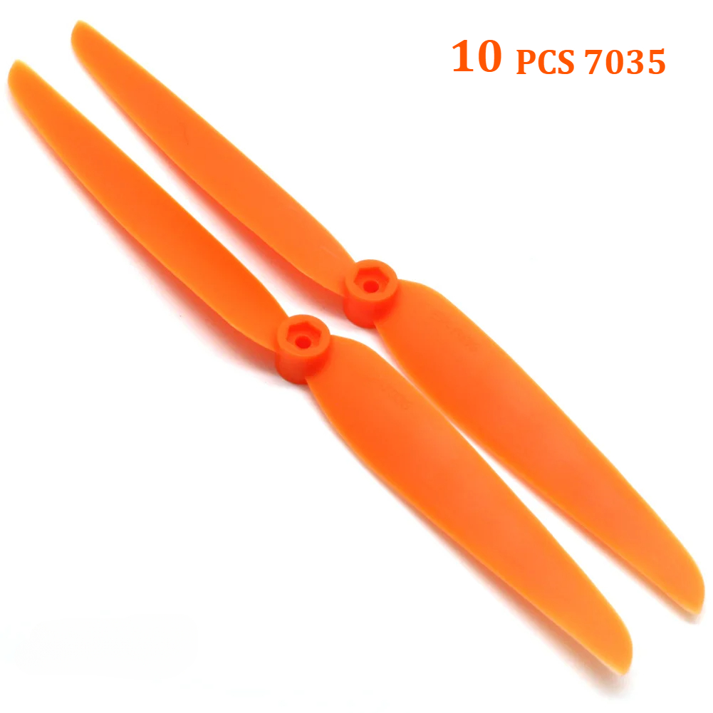 10pcs/lot GWS Screw Propeller PROP EP 5030 6030 7035 8040 8060 9050 1060 Direct Drive Propeller High-Speed for Rc Airplane: Yellow
