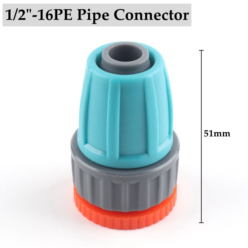 Connecteurs de tuyaux en PE 16mm, 3 pièces/lot, Joints de tuyaux, écrous de verrouillage, pour le jardin, l'arrosage et l'irrigation agricole: 1l2im-16PE Connector