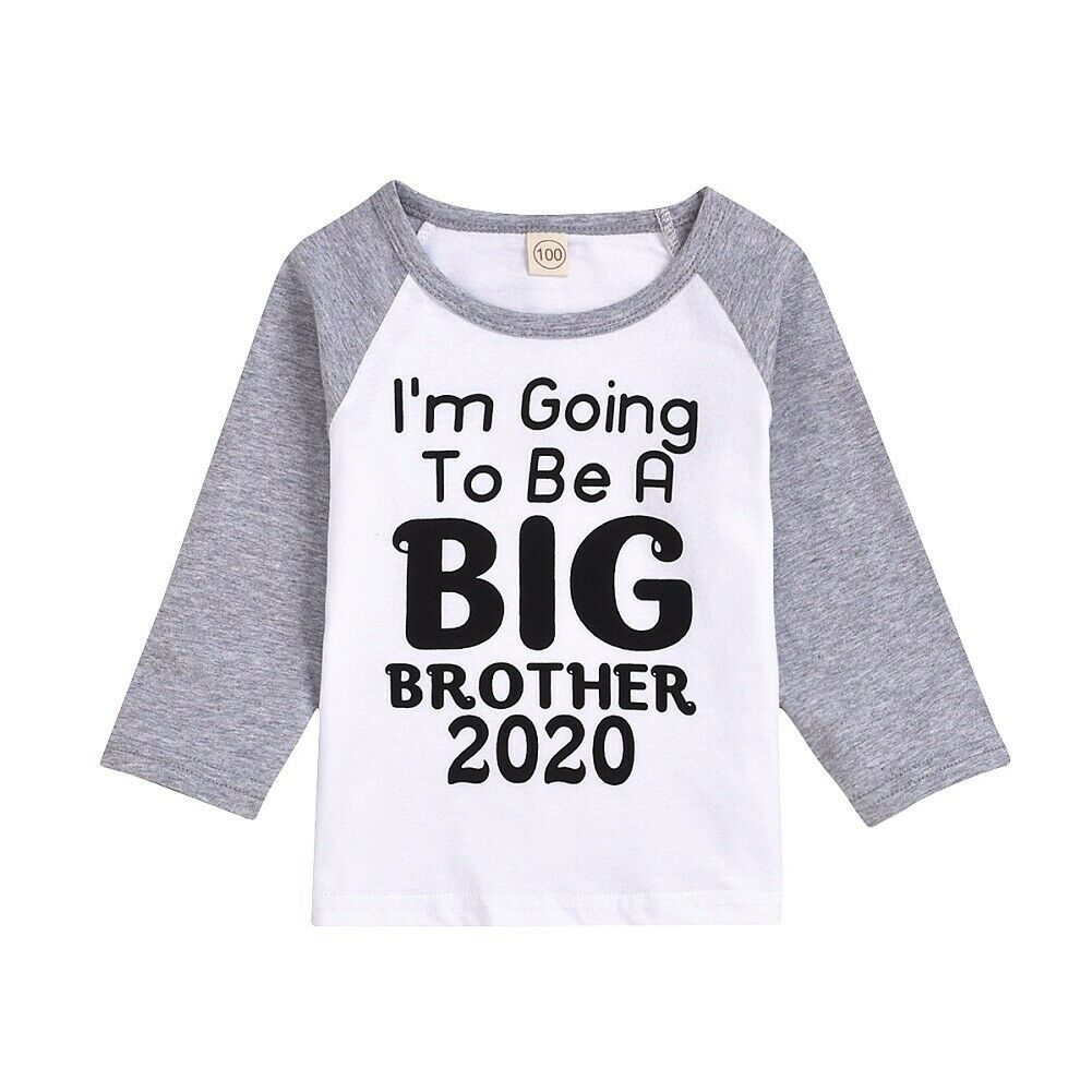neue Big Brother T-Shirts Schwester Baby Junge Mädchen Kinder Langarm T-shirt Tops Passenden Kinder Outfit Kleidung: Grau / 5