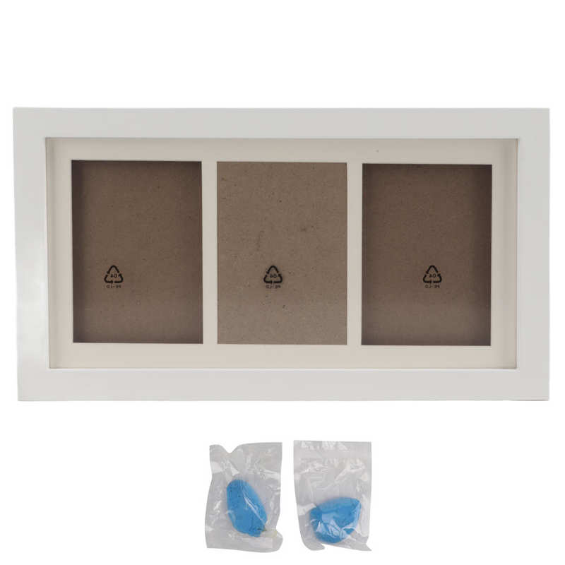 Paw Print Frame Kit Memorial Paw Print Keepsake Kit for Cats: Blue mud