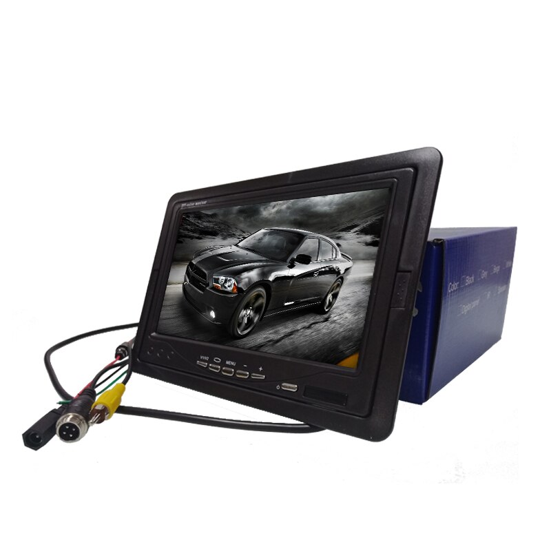 7 Inch Lcd Auto Dashboard Kleur Monitor Voor Achteruitrijcamera Voertuig Backup Parking Camera