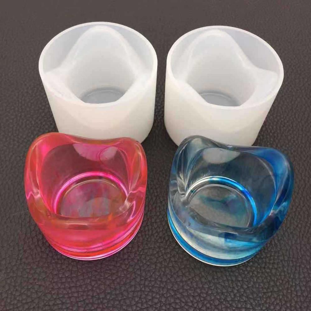 DIY Cystal epoxy Resin silicone aroma candlestick mirror Mold plaster hand made pendant Mold jewelry Making Tools