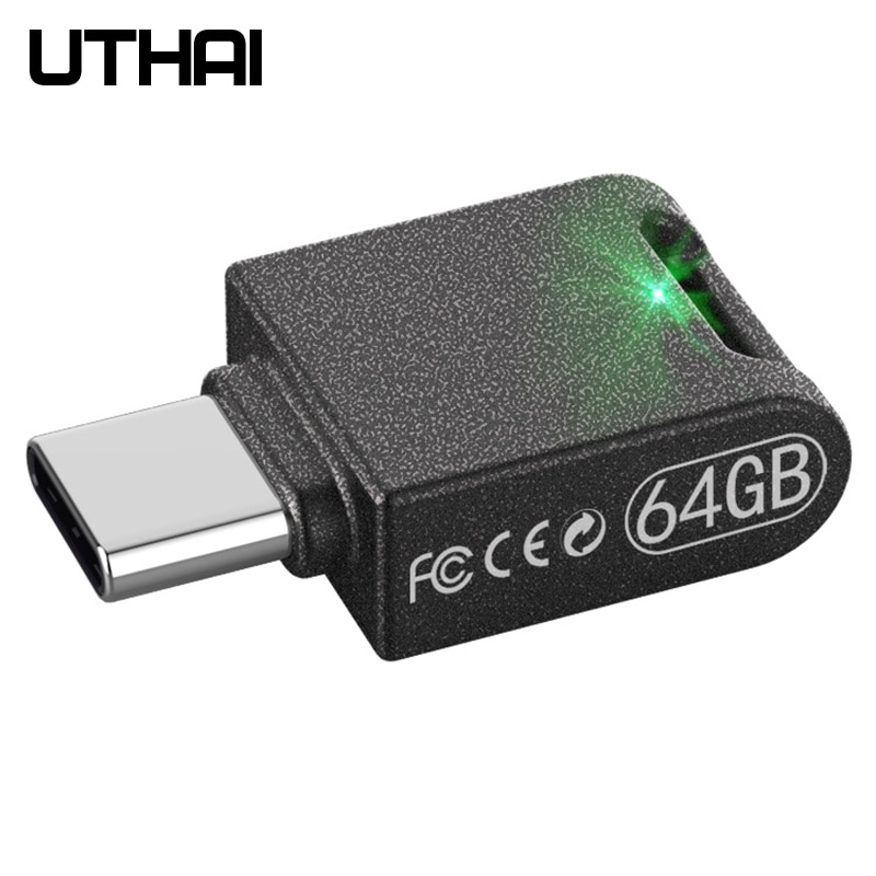 UTHAI C12 tipo-C OTG USB3.0 Flash Drive USB-C Pen Drive de memoria del teléfono inteligente MINI Usb 32GB 64G