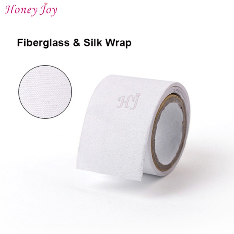 Glasfiber nagelskydd starkt nagelskydd för uv gel akryl naglar självhäftande glasfiber &amp; silke wrap nail art verktyg förstärka