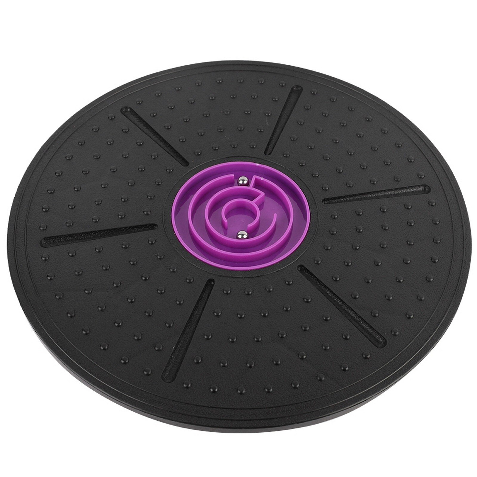 Purple Yoga Balance Board Disc Stability Round Plates Exercise Trainer For Fitness Sports Waist Wriggling Fitness Balance Board: Default Title