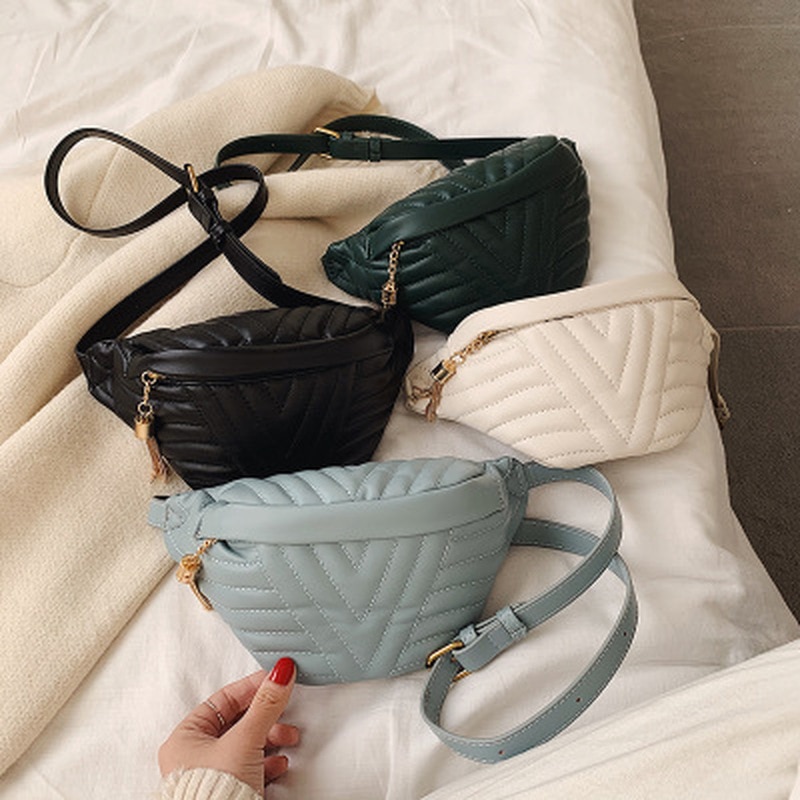 Mode Vrouwen Messenger Belt Bag Pack Lederen Taille Zakken Meisje Reizen Kleine Fanny Borst Pack Bolsas Dames Mini Schoudertas