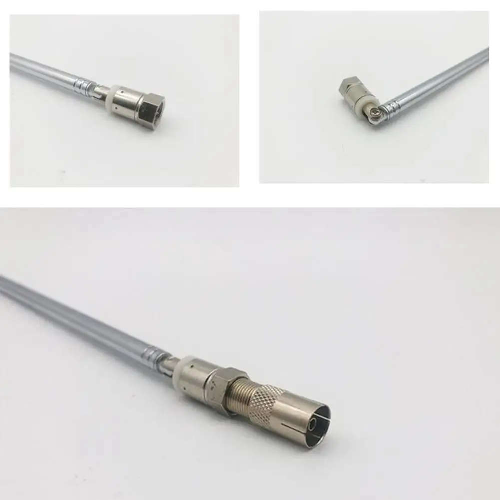 Telescopic DAB FM Radio Antina Adapter HiFi AV Receiver Mini System Aerial Antenna Length 750mm 7 Sections Universal