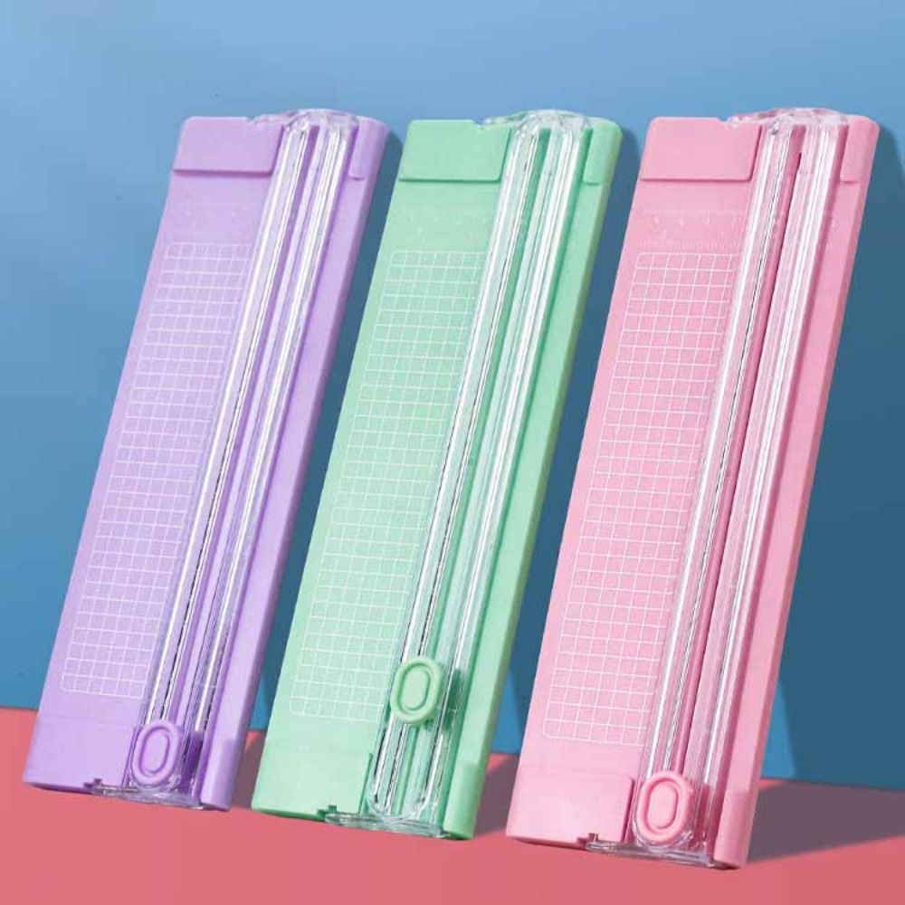 Tweeweg papiersnijmachine draagbare kleine fotosnijmachine scrapbook kantoorbenodigdheden papiersnijder