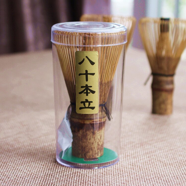 [GROOTSHEID] Traditionele Japanse Theewaar 80 Pondate Paars Bamboe Chasen Matcha Garde Bamboe Garde Voor Voorbereiden Matcha