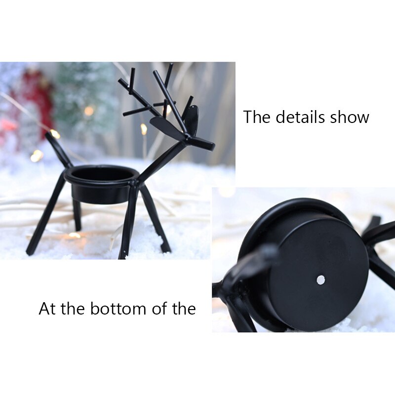 Älg ljusstake hjort ljusstake kristallglas hängande ljusstake geometrisk värmeljus sovrum bröllop dekorationer