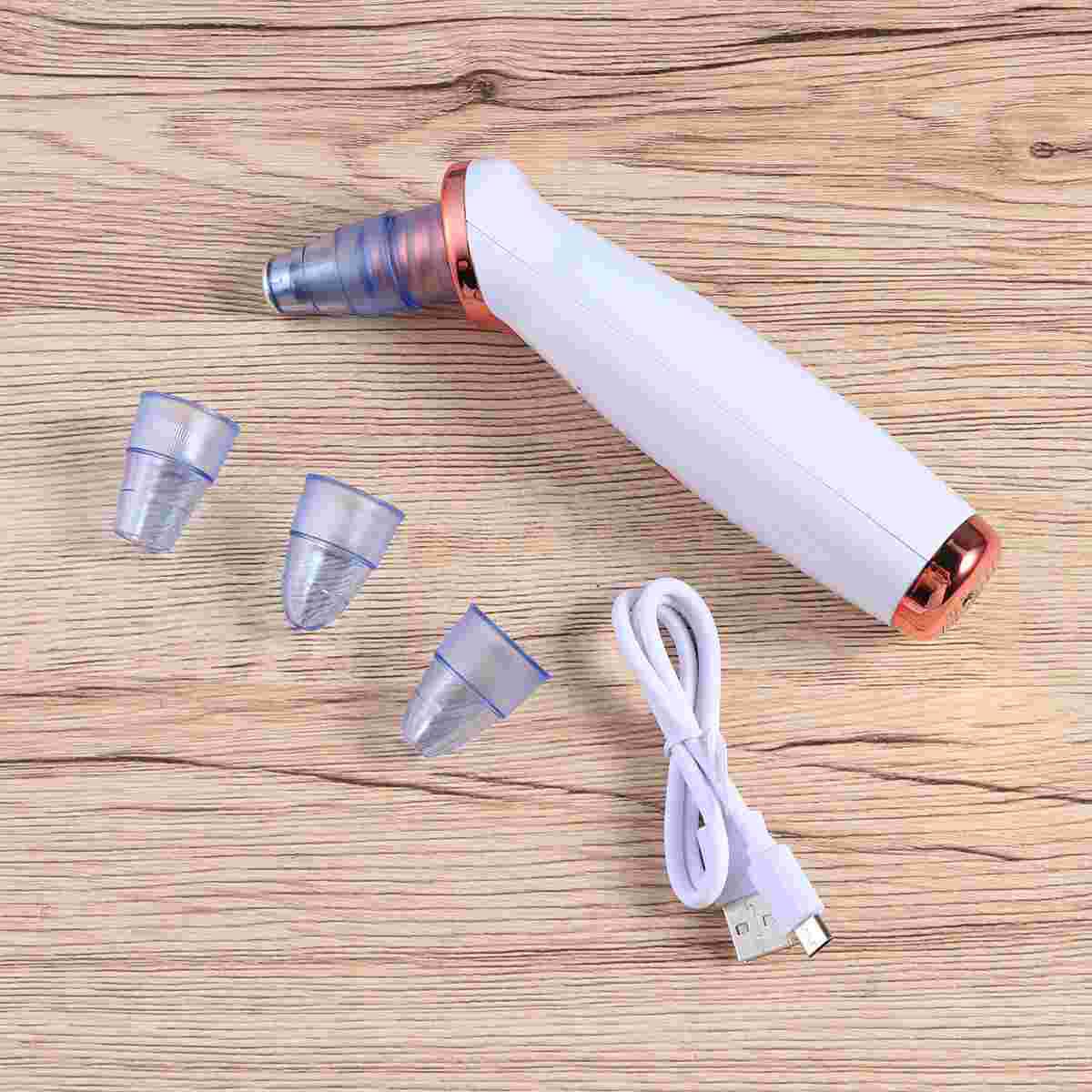 Facial Pore Nose Blackhead Vacuum Suction Machine Blackhead Remover Peeling Pore Cleansing Face Skin Deeply Cleaner (Rose Gold)