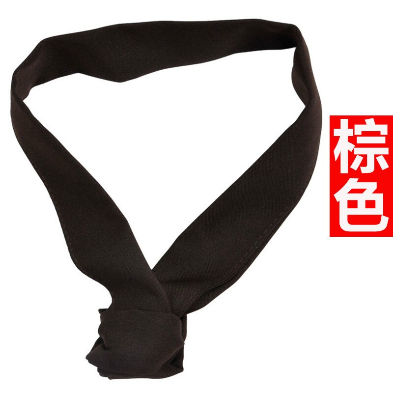 Novedad de , pañuelo de cocinero a la , pajarita, pañoleta para hombres y mujeres, accesorios de cocina, café, restaurante, Hotel, horneado, ropa de trabajo: Brown