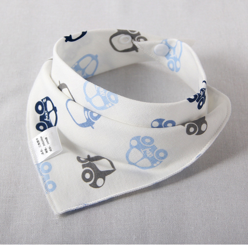 Slabbers Burp Doek Beby Bib Bandana Eten Voeden Doeken Waterdicht Driehoek Katoen Cartoon Print Baby Sjaal Baby Accessoires