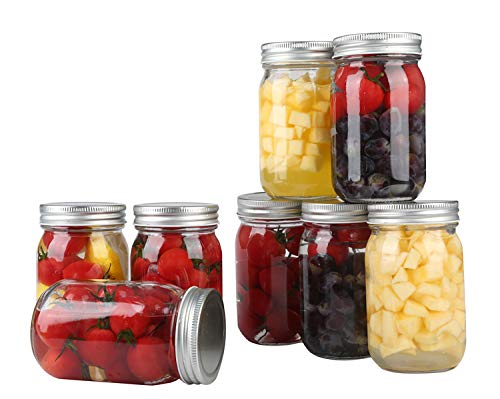 16OZ(500ml) Glass Mason Jam and Food Jars with Metal Lids,6PCS Packed,USD29.88/Lots