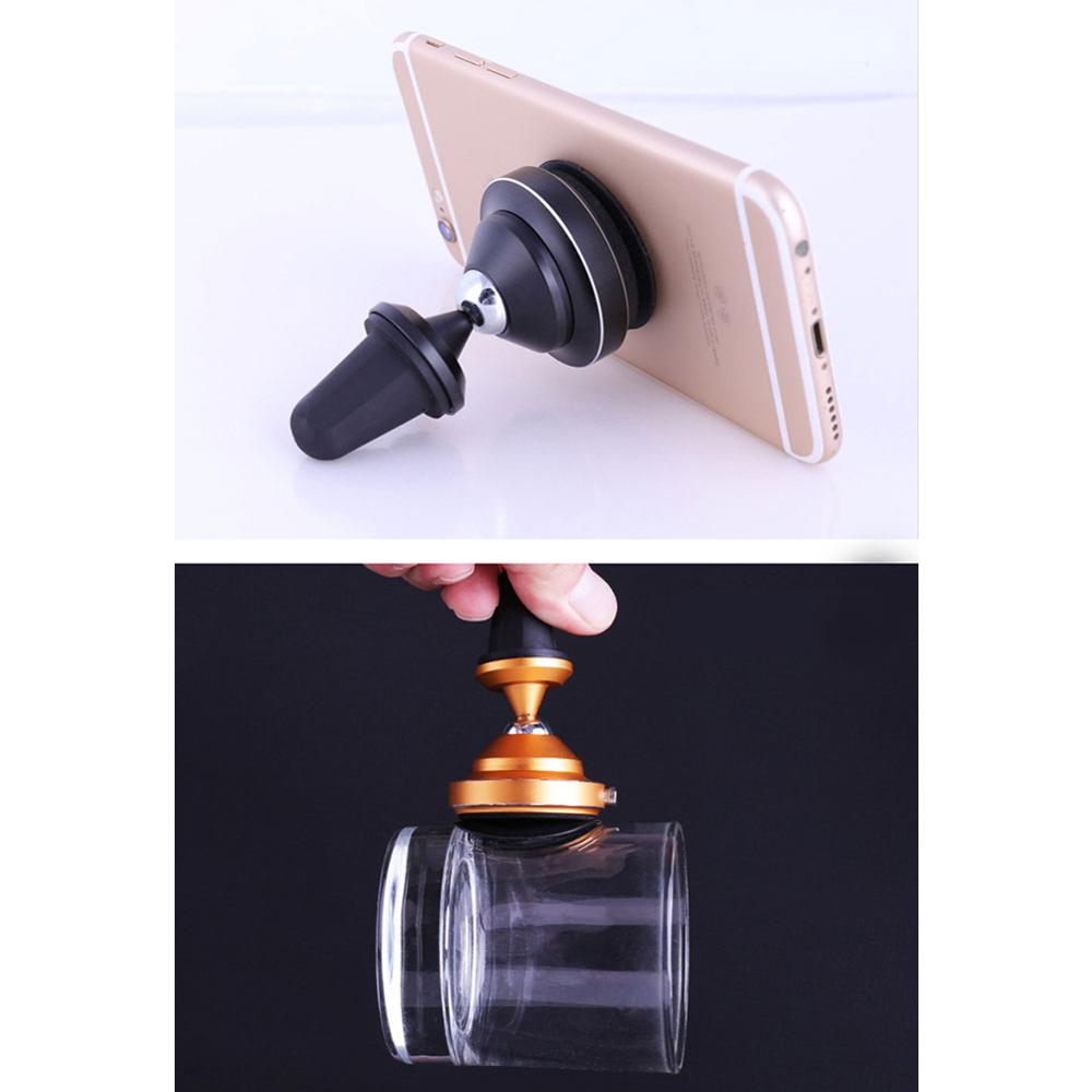 Auto telefoonhouder vacuüm zuignap geventileerde mobiele telefoon luchtuitlaat montage 360 graden rotatie inductiestandaard telefoon accessoires