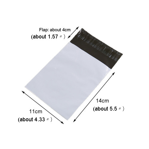 50 st plast kuvertpåse bud förvaringspåsar självhäftande plast express poly postpåsar brevpapper kuvert: 50 st 11 x 18cm