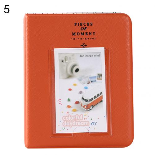 Cartoon 3 Inch 64 Zakken Fotoalbum Foto Opslag Houder Voor Fujifilm Instax Art Craft Home Decor Bruiloft Afstuderen Foto: Oranje