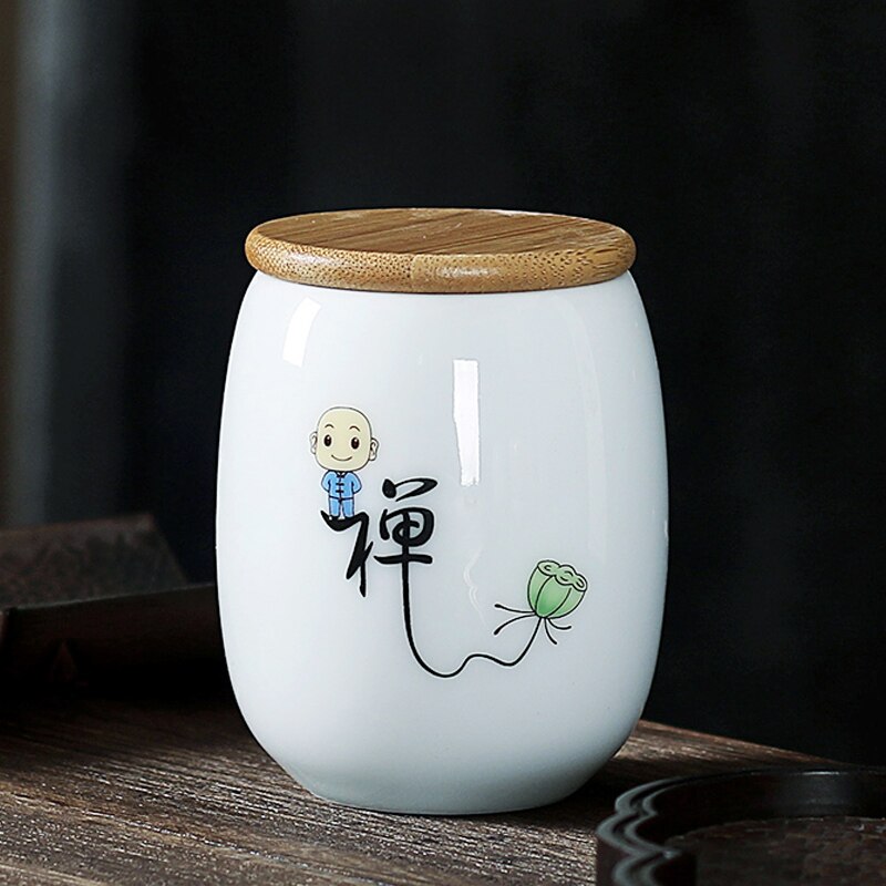 JIA-GUI LUO Ceramic Tea Caddies Tea Bag Storage Box Tea Tins Tea Container Coffee Container Tea Box Tea Storage D008: 10