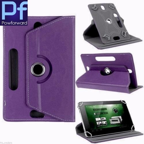 Universal 10.1" Tablet Case - PU Leather Folio Cover - Shockproof, Anti-Dust, Business Style: Purple