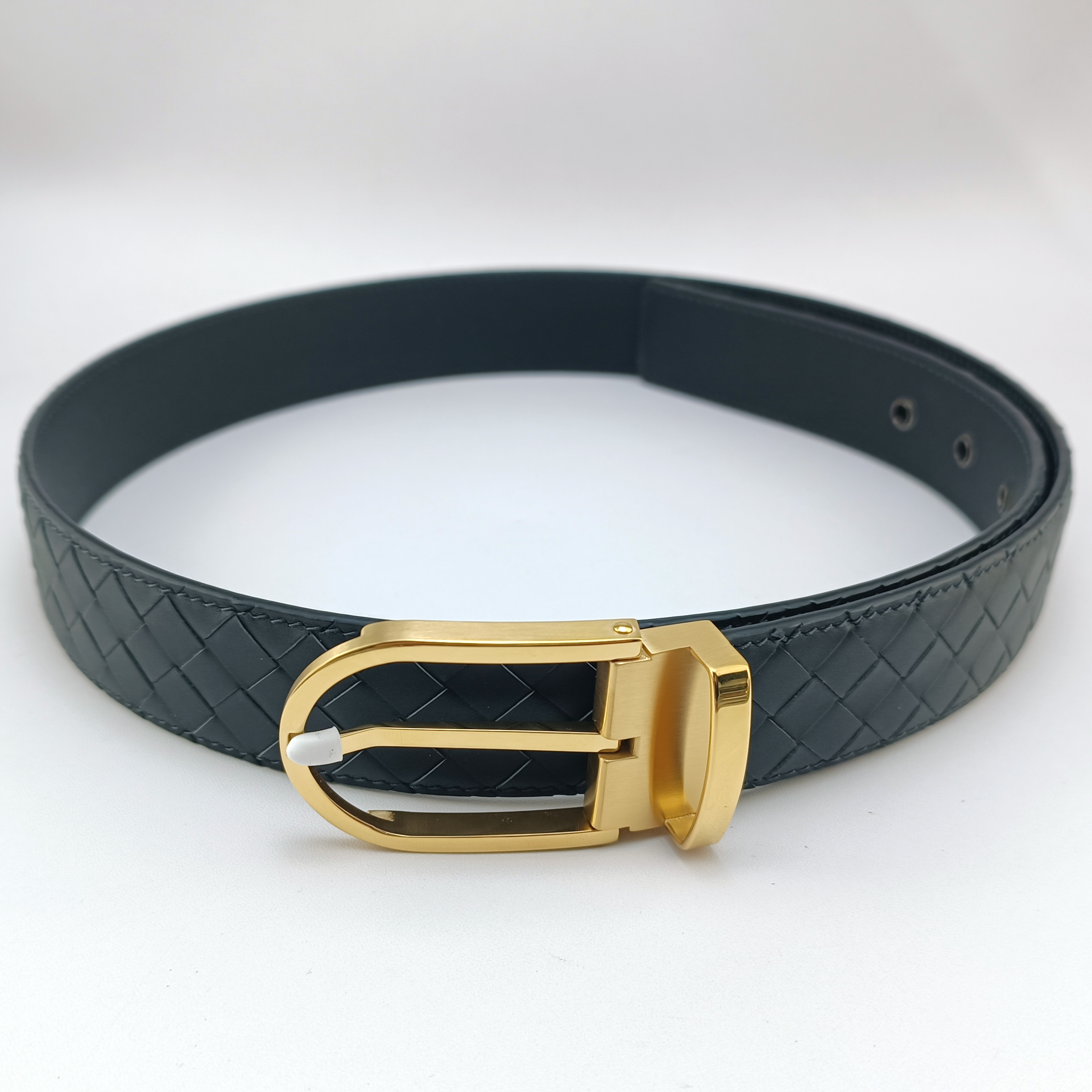Casual Riem - 35mm Breedte - PU Leer - Roestvrijstalen Gesp - Unisex Volwassenen: Geel / 95cm