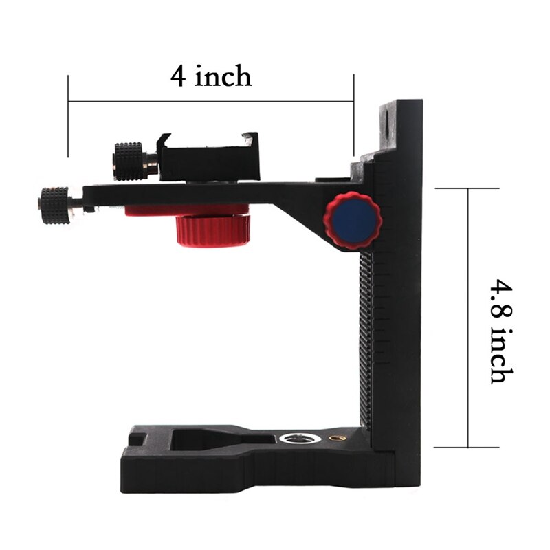 AMS-Adjustable Level Magnetic Wall Mounted Bracket Interface Infrared Level Hang Wall Hanger Horizontal Instrument Bracket
