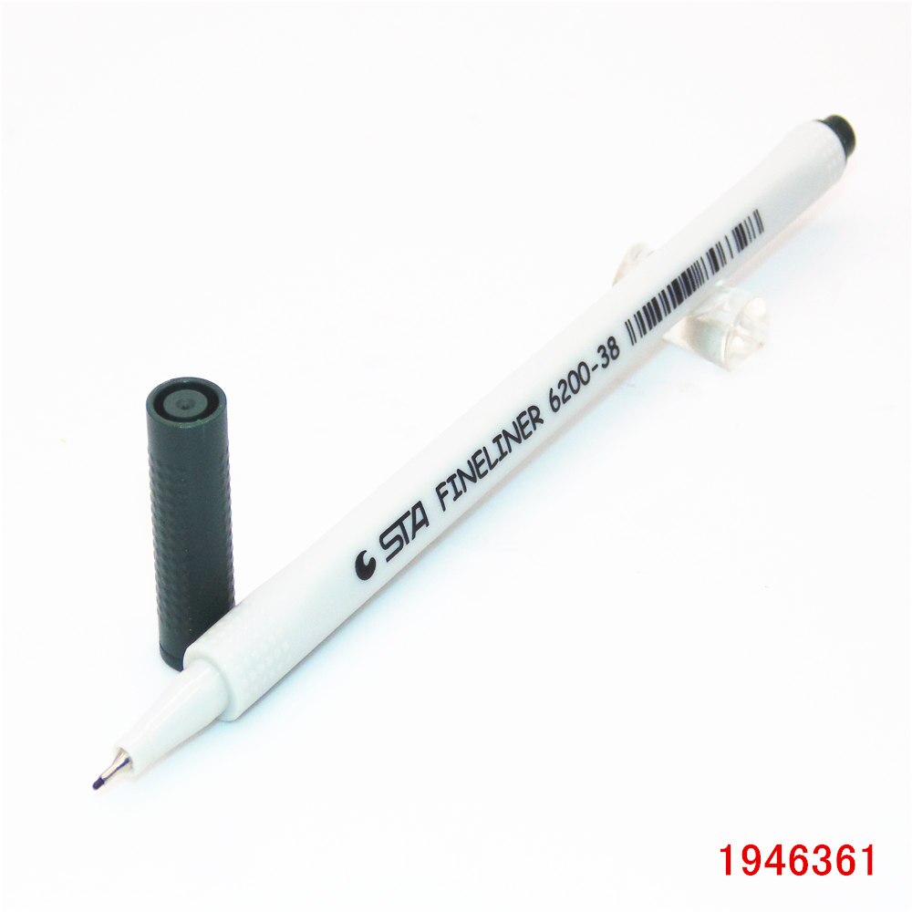 0.4mm 18 farger fine liner penner superfine tusj penn kunst tegnepenn for barn graffiti krok fiber penn: 38